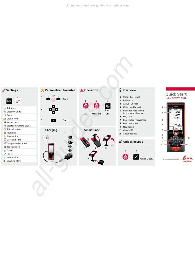 Leica Geosystems DISTO S910 quick start