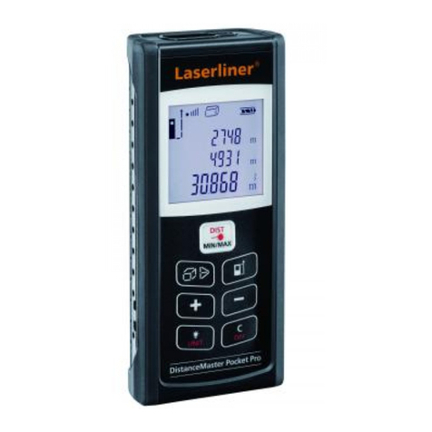 LaserLiner DistanceMaster Pocket Pro User manual
