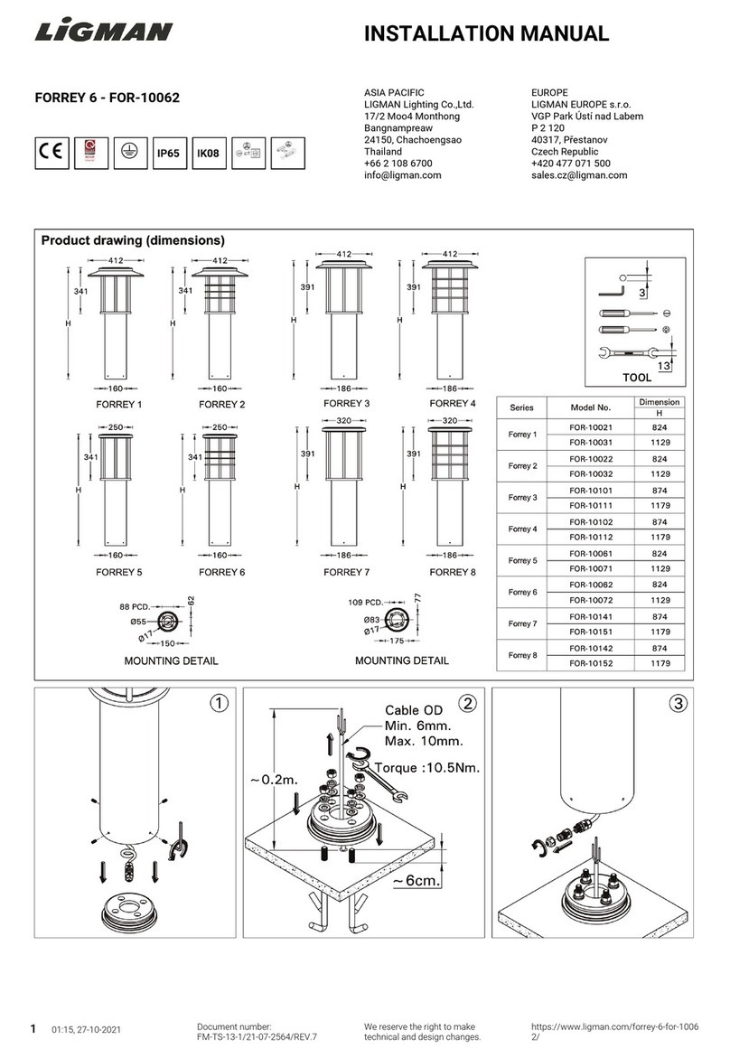 LIGMAN FORREY 6 installation manual