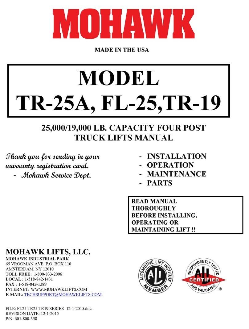 Mohawk TR-25A User manual