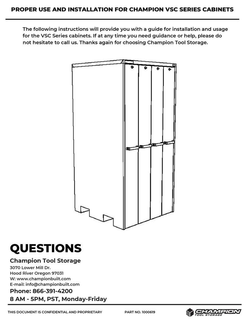 Champion VSC Series Use and care instructions