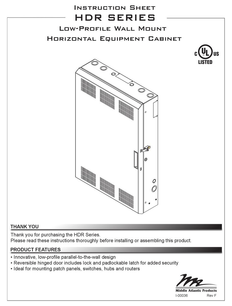 Middle Atlantic Products HDR Series instruction sheet