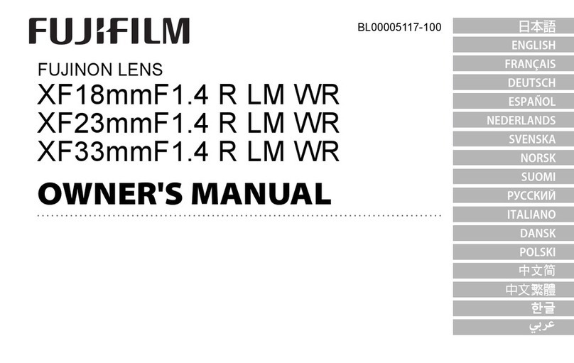 FujiFilm XF18mmF1.4 R LM WR owner's manual