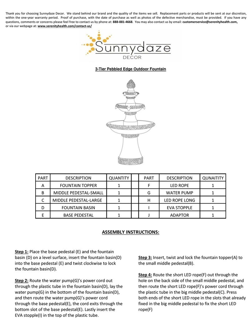Sunnydaze Decor XSS-585 Assembly instructions