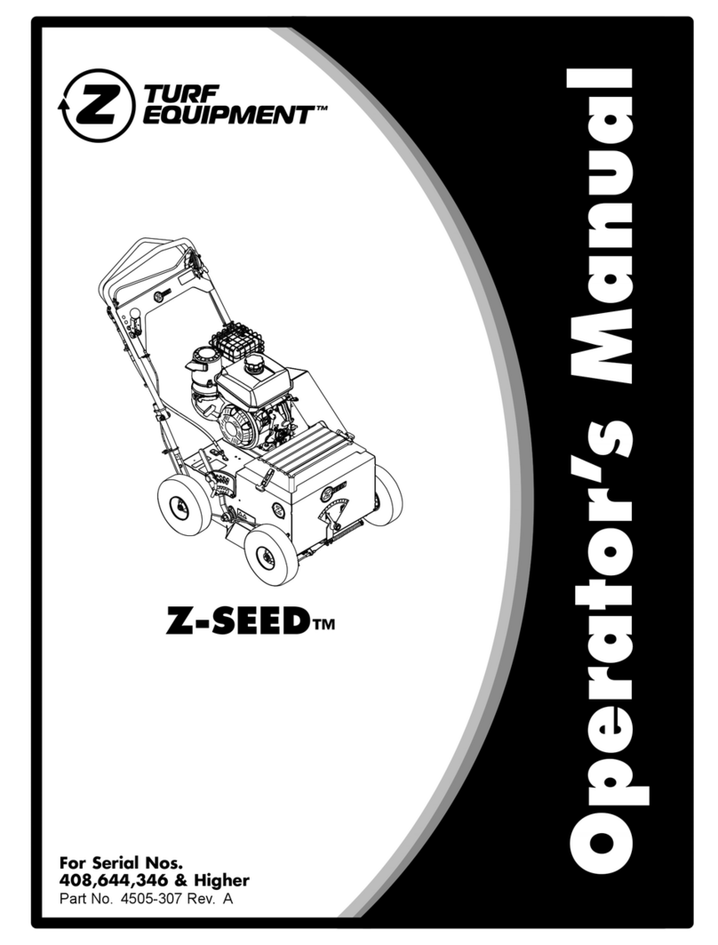 Turf Equipment Z-SEED Operator's manual