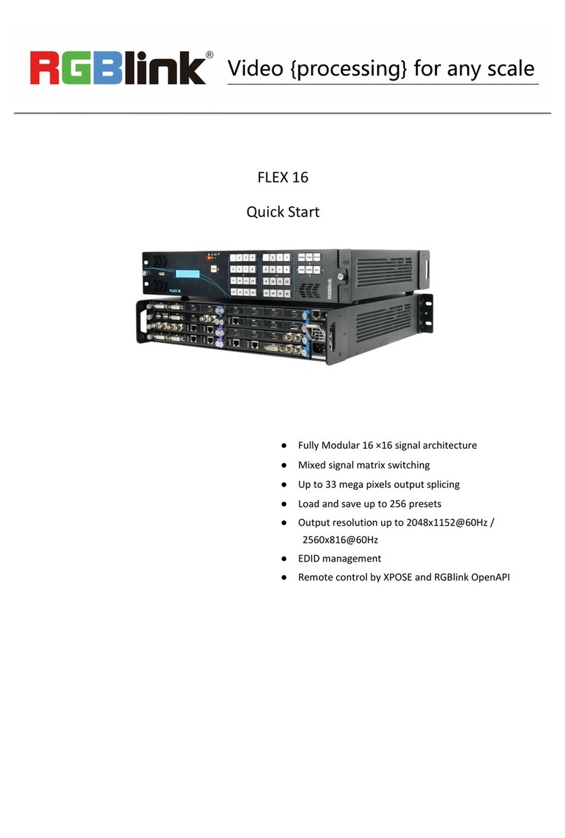 RGBlink FLEX 16 User manual
