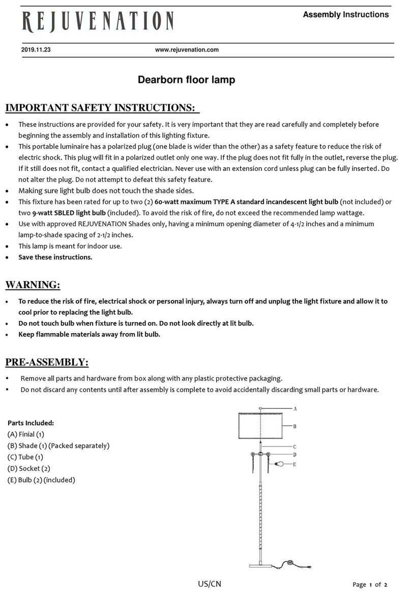 Rejuvenation A3220 User manual