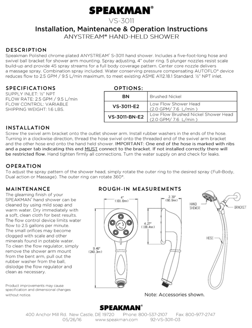 Speakman ANYSTREAM VS-3011 User manual