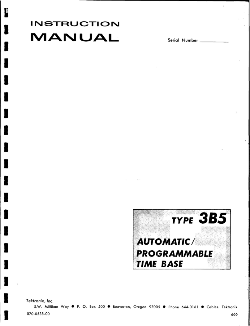 Tektronix 3B5 instruction manual