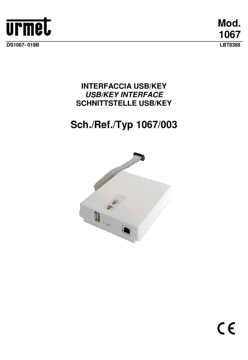 urmet domus 1067 Series quick start guide