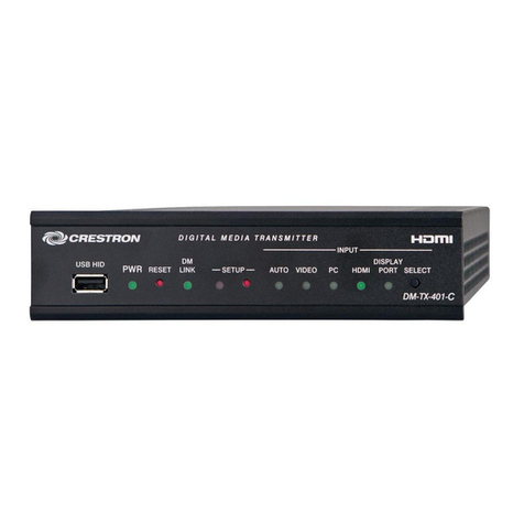 Crestron DM-TX-401-C quick start guide