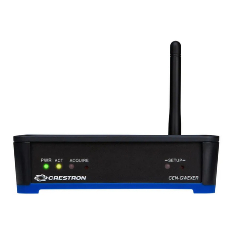 Crestron CEN-GWEXER User manual