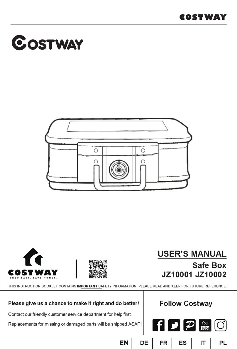 Costway JZ10001 User manual