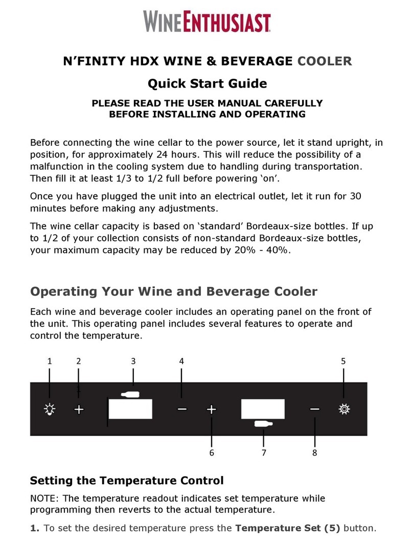 WineEnthusiast N'FINITY HDX quick start guide