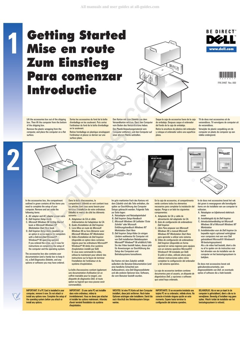 Dell Inspiron 3700 User manual