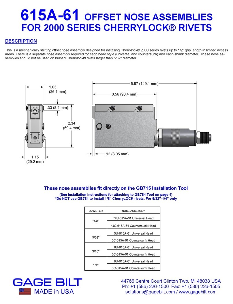 Gage Bilt 2000 Series quick start guide