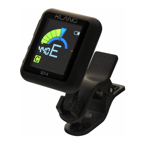 Klang CLIP TUNER SCT-4 User manual