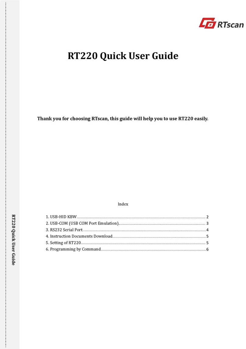 RTscan RT220 Instruction manual