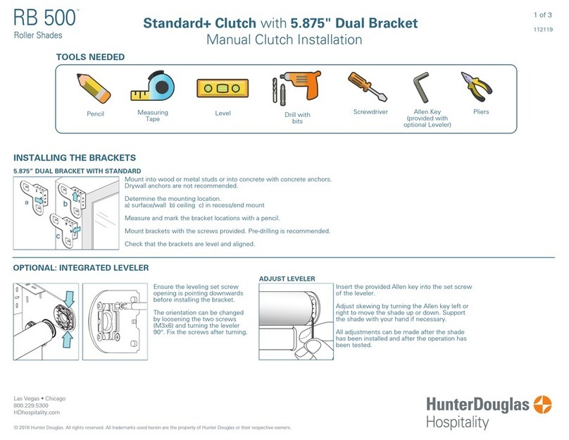 HunterDouglas RB 500 Safety guide HunterDouglas RB 500 Safety guide