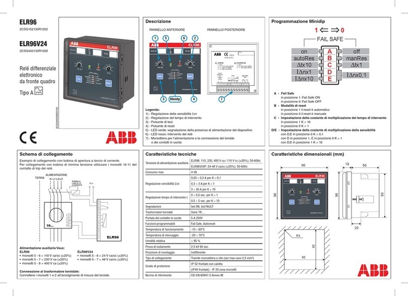 ABB ELR96 User manual