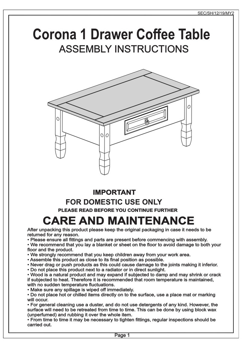Seconique Corona 1 User manual Seconique Corona 1 User manual