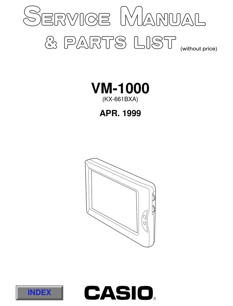 Casio VM-1000 Troubleshooting guide