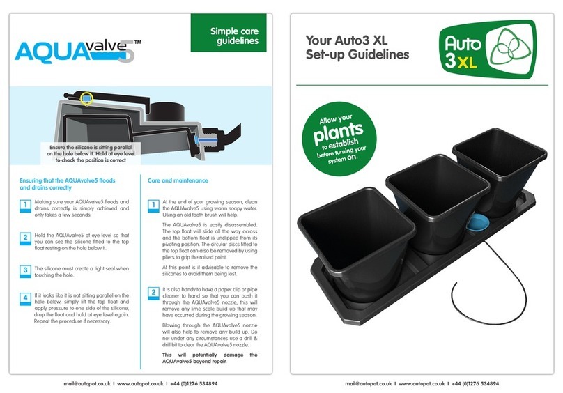 Autopot AQUAvalve5 Auto3 XL Instruction Manual