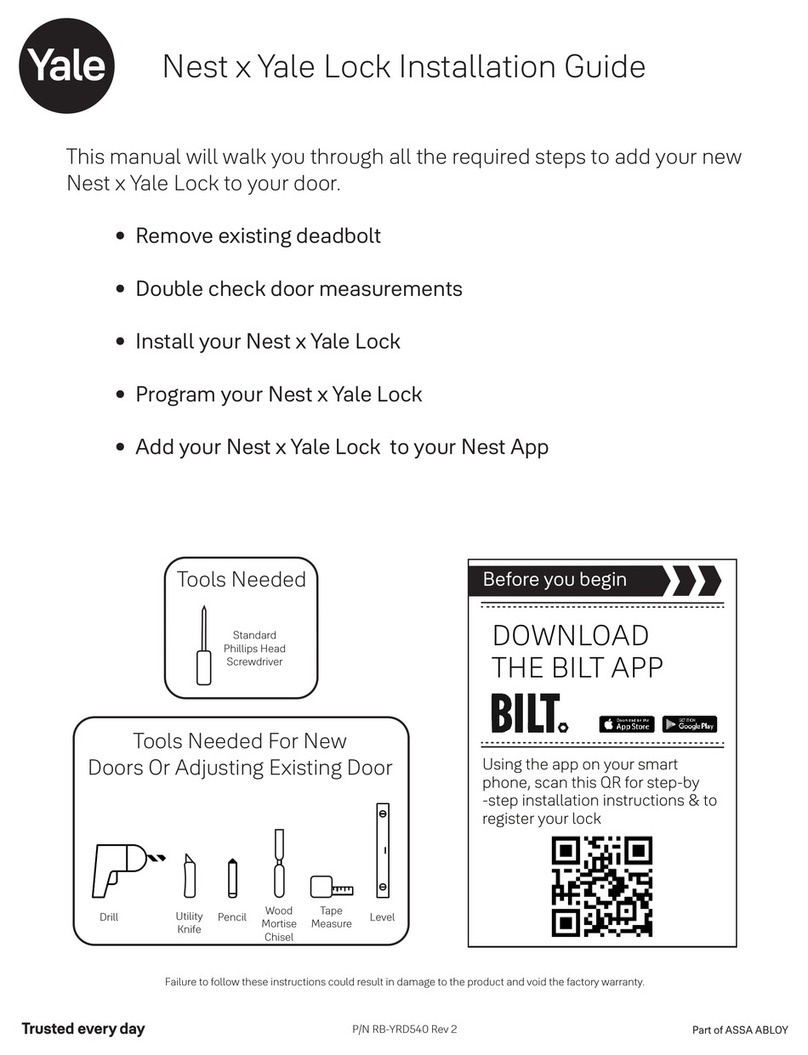 Bilt Nest x Yale installation guide