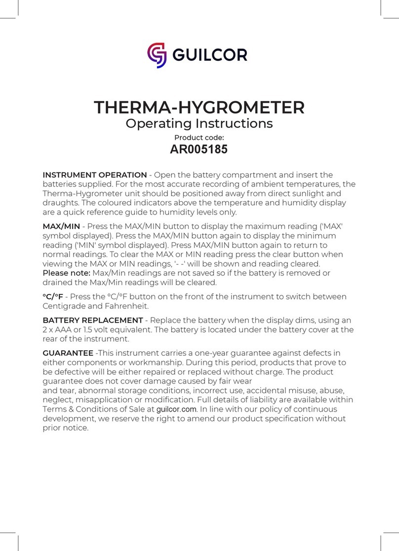 GUILCOR AR005185 operating instructions