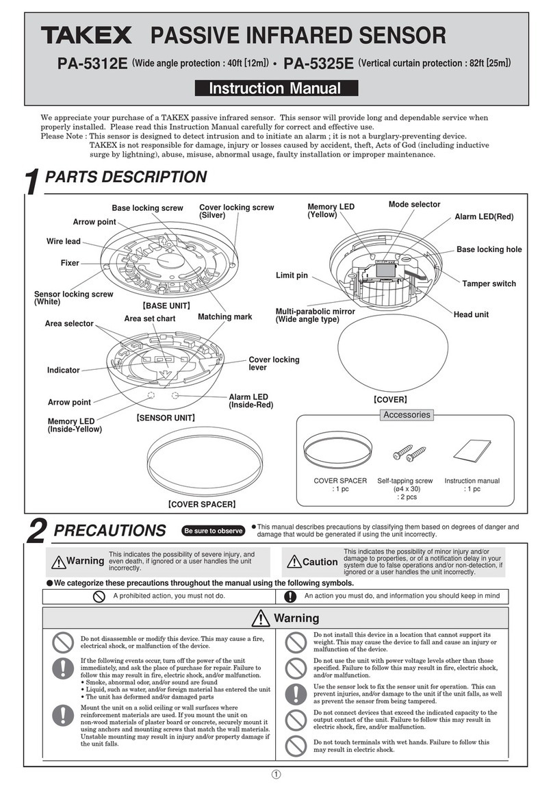 Takex PA-5312E User manual