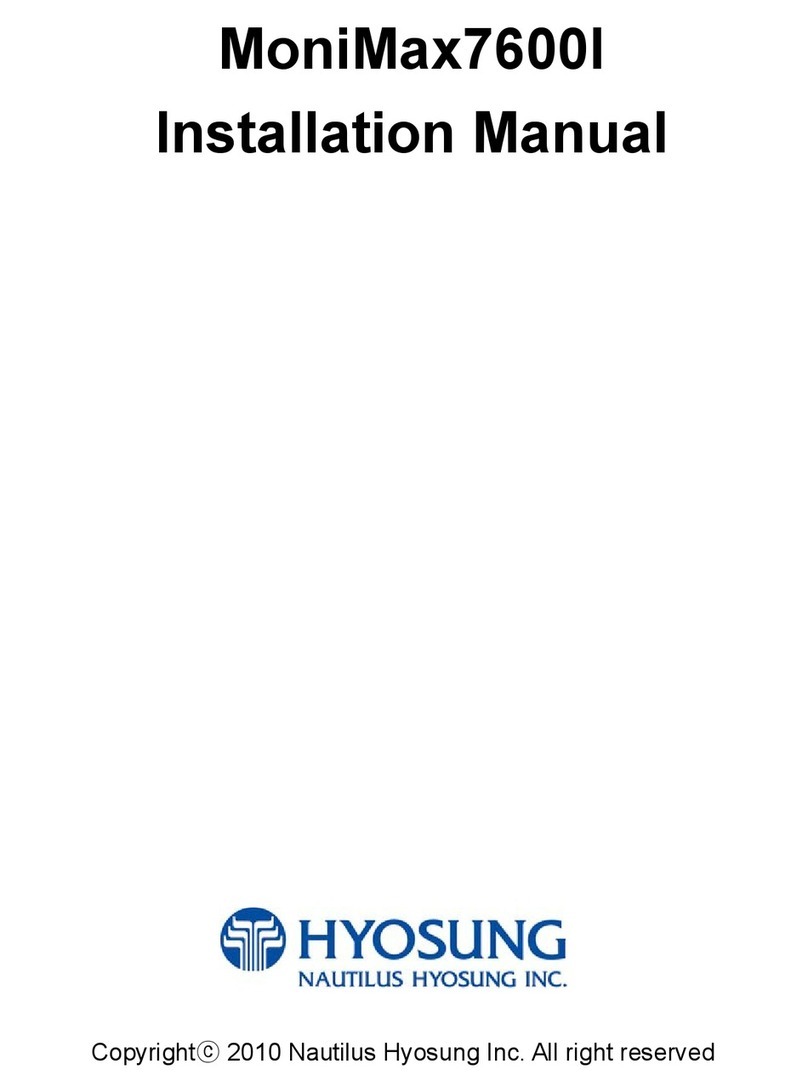 HYOSUNG MoniMax7600I installation manual
