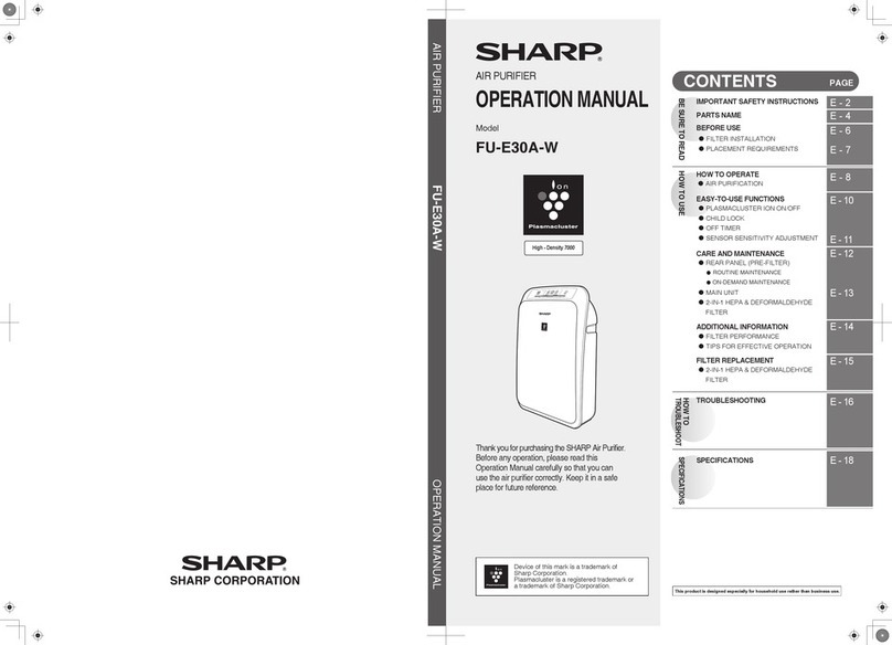 Sharp FU-E30A-W User manual Sharp FU-E30A-W User manual