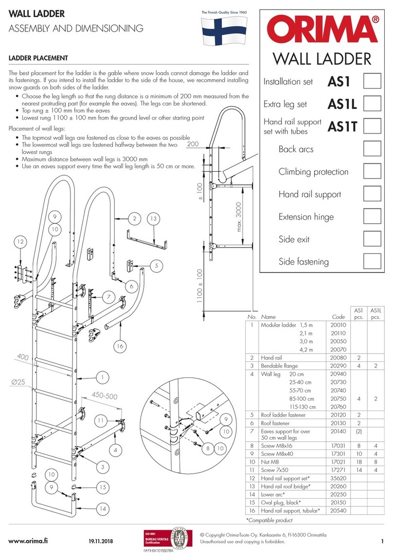 Orima AS1 ASSEMBLY AND DIMENSIONING
