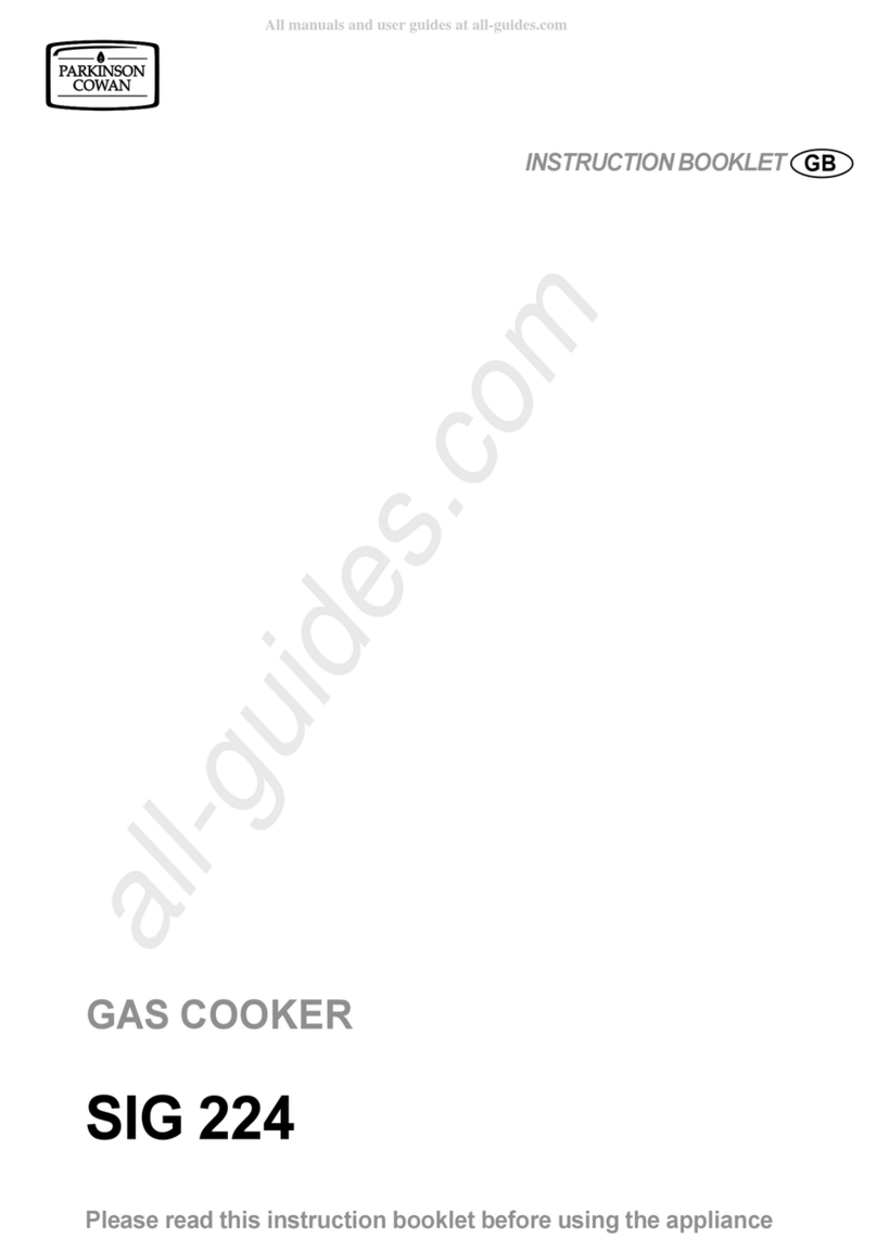 Parkinson Cowan SIG 224 Instruction booklet