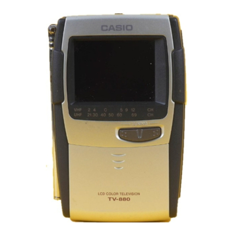 Casio TV-880C User manual