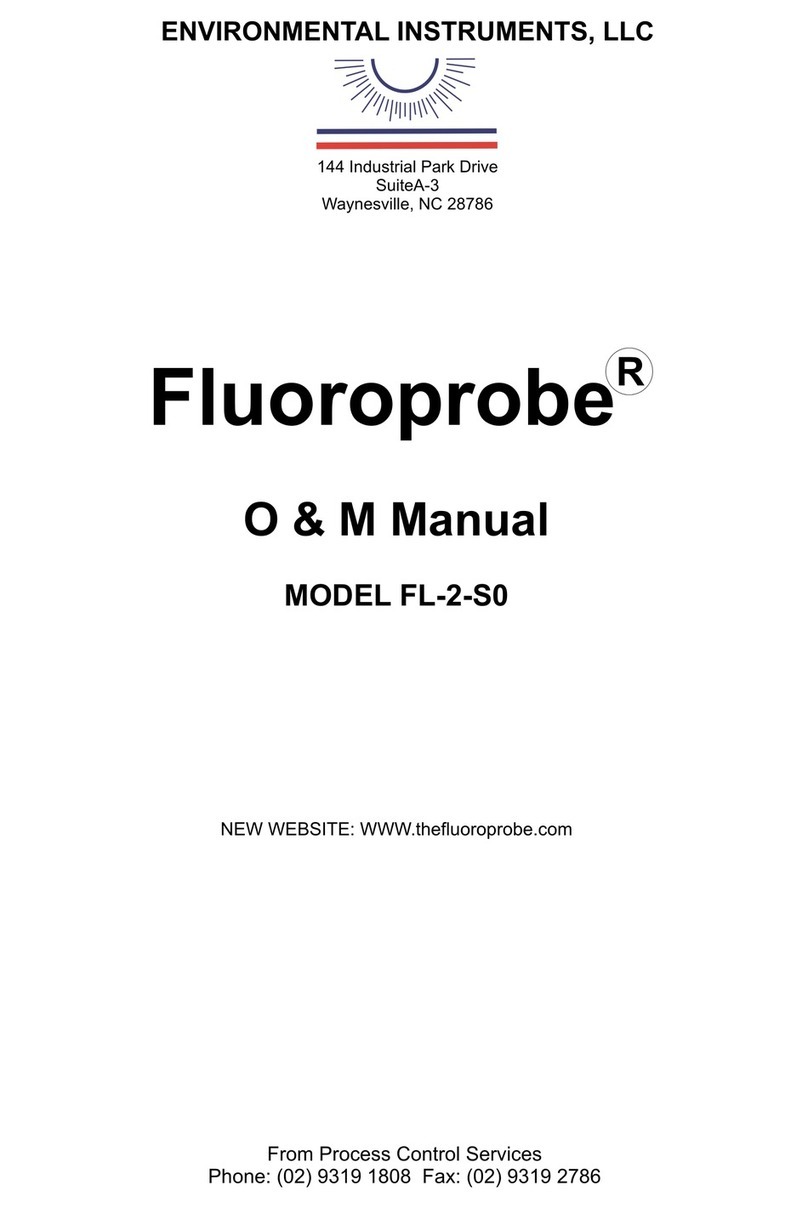Environmental Instruments Fluoroprobe FL-2-S0 O & M Manual Environmental Instruments Fluoroprobe FL-2-S0 O & M Manual