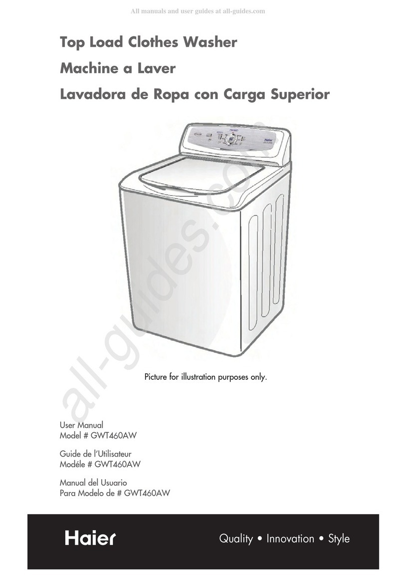 Haier GWT460AW User manual Haier GWT460AW User manual