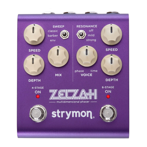 Strymon Zelzah quick start guide
