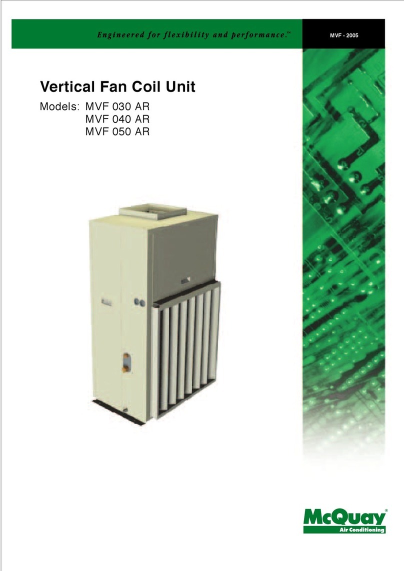 McQuay MVF 030 AR User manual