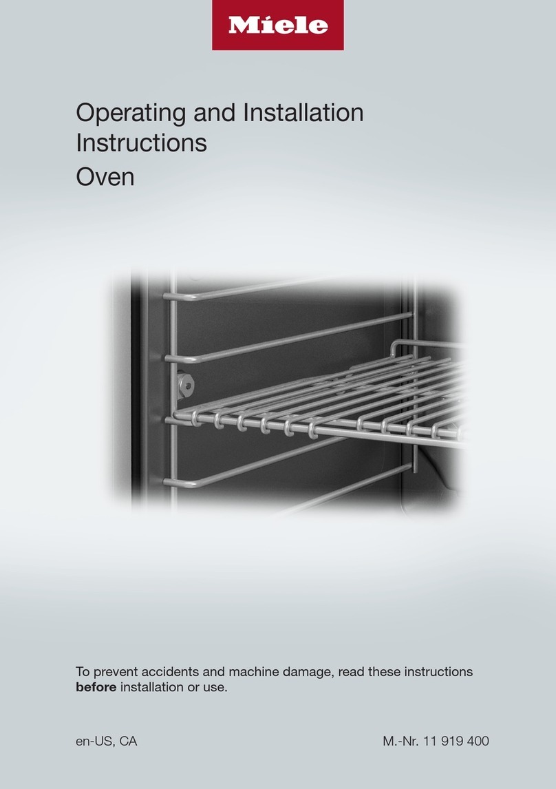 Miele 11 919 400 Operating and installation instructions