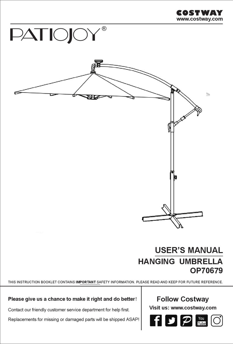 Costway Patiojoy OP70679 User manual