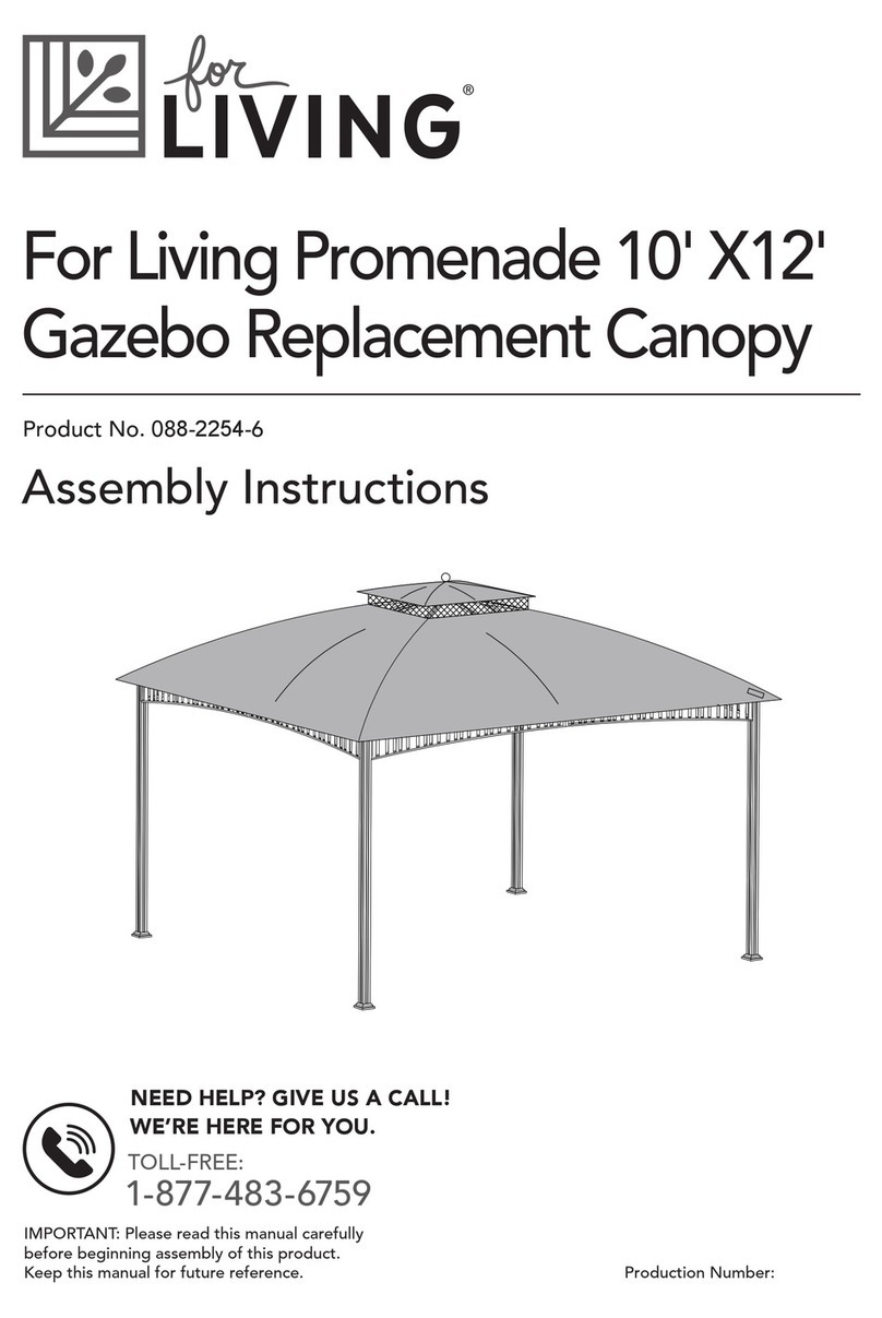 for Living 088-2254-6 Assembly instructions