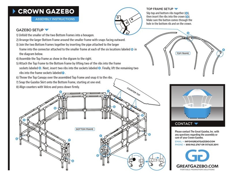 Great Gazebo CROWN Assembly instructions