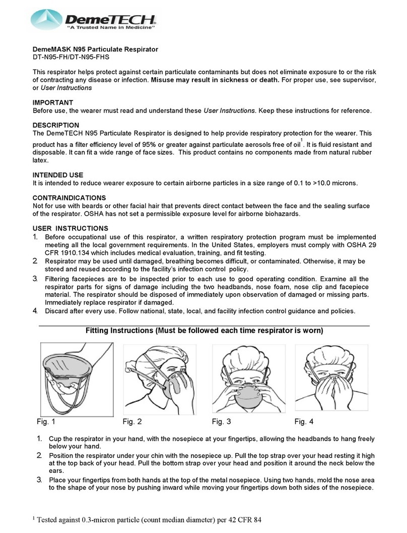 DemeTECH DemeMASK N95 quick start guide