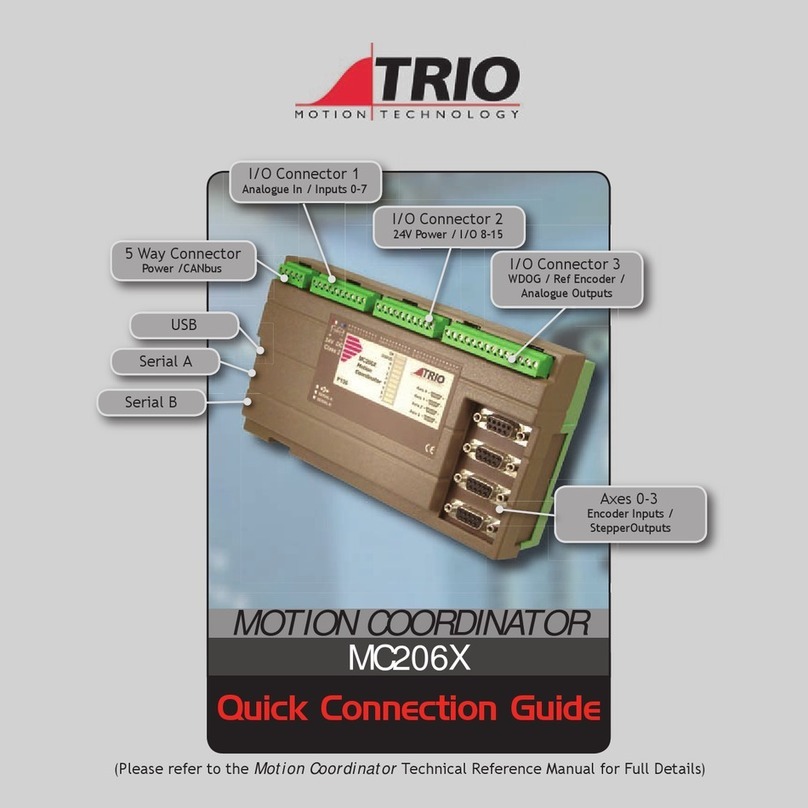 Trio MC206X Quick connection guide