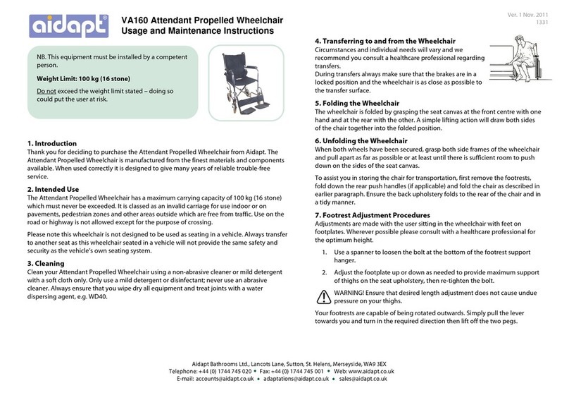 aidapt VA160 Programming manual