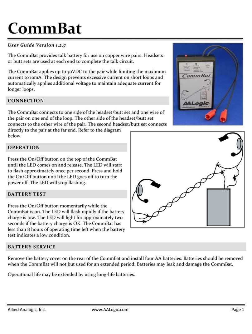 AALogic CommBat user guide