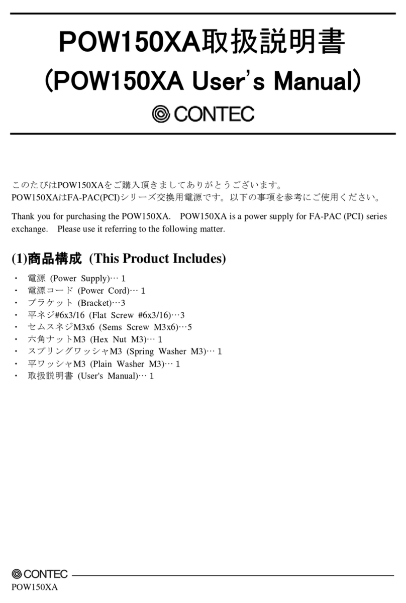 Contec POW150XA user manual