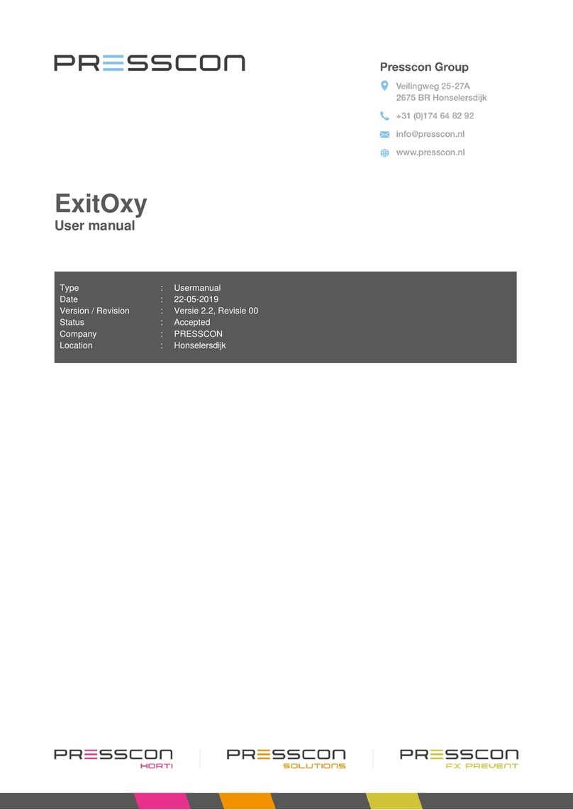 PRESSCON ExitOxy user manual