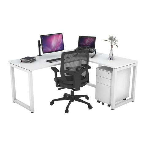 Jason.L Quadro Loop L-Shaped Desk User manual